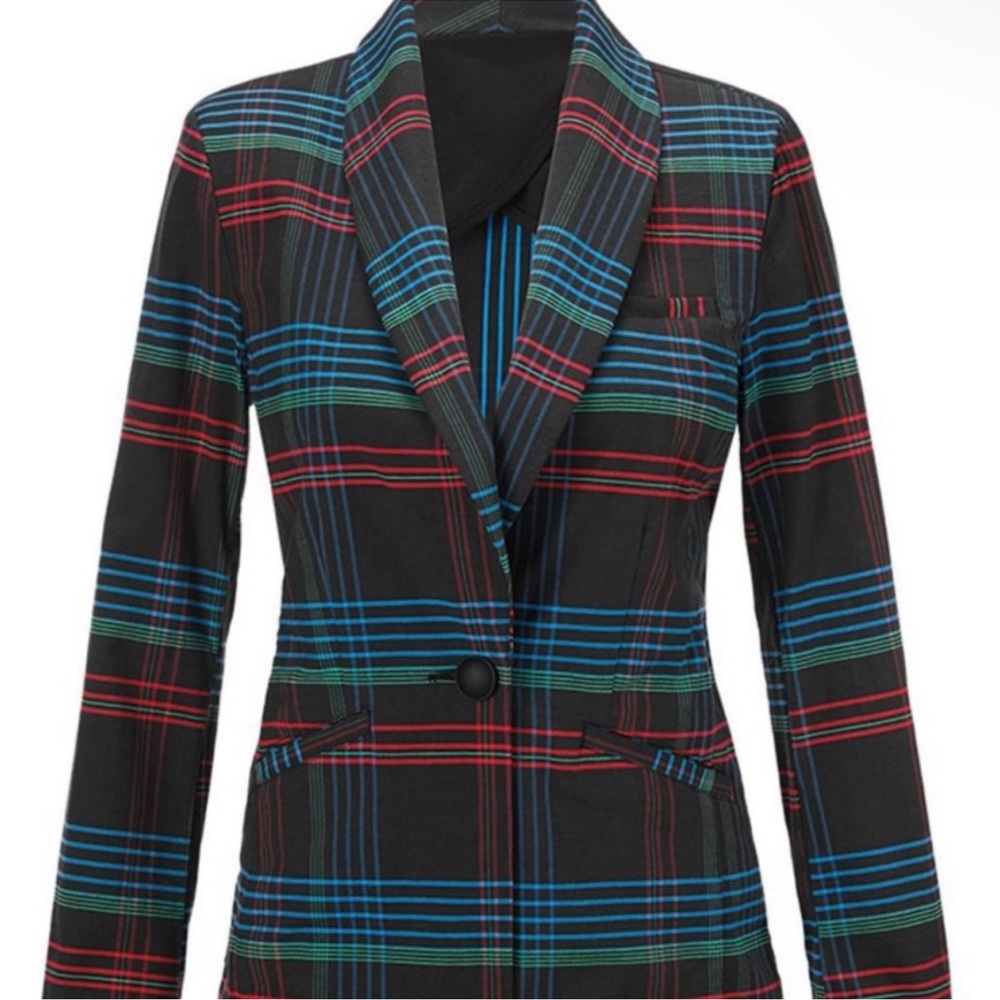 Cabi Plaid Women's Blazer - Picture 2 of 12
